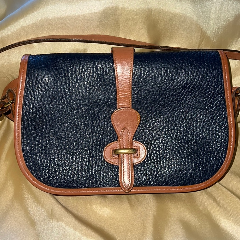 Vintage Dooney and Bourke Clutch/Crossbody Bag Dark Navy